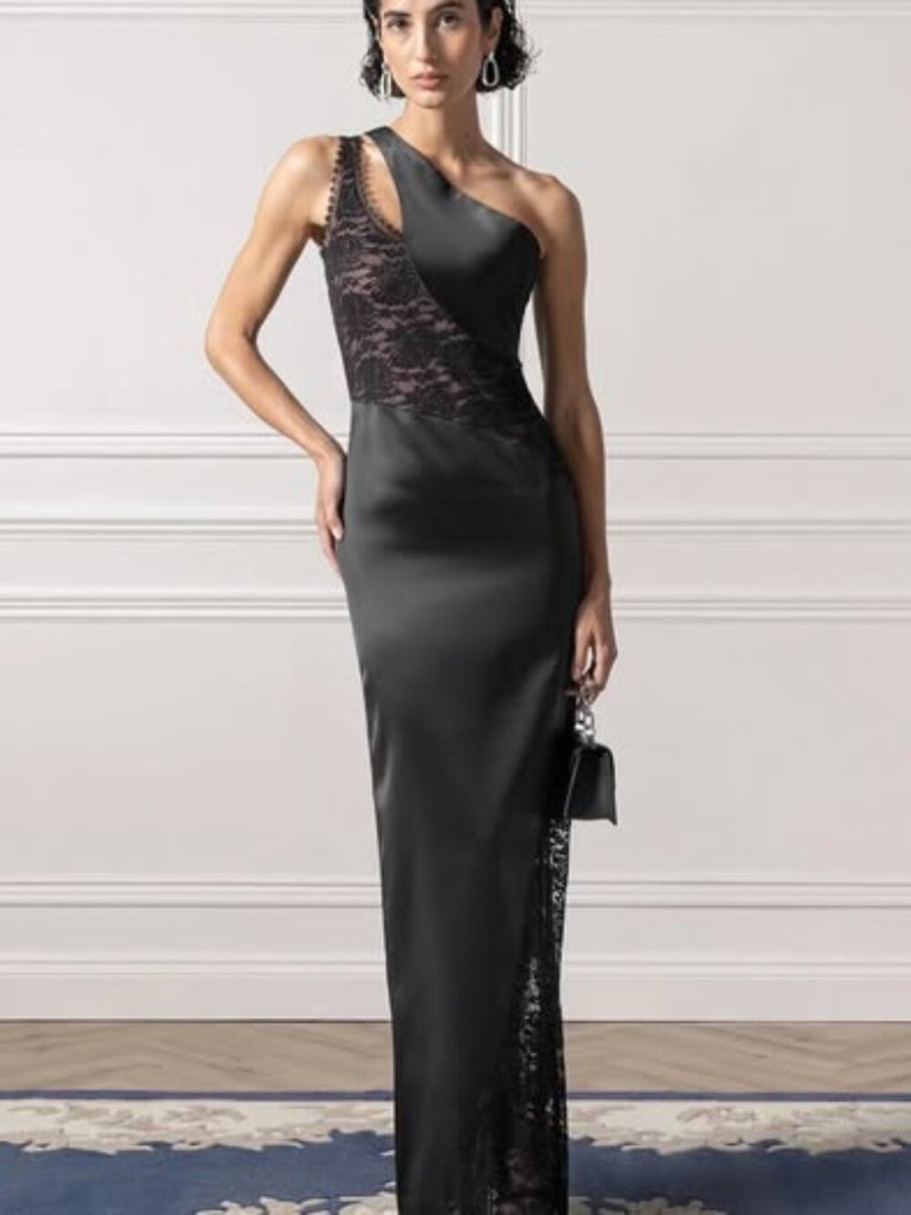 Black Lace Maxi Dress